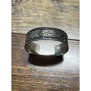 Vintage Estate 925 Sterling Silver Handmade Greek Bracelet